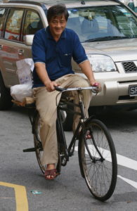 Bicycle on Road Singapore
