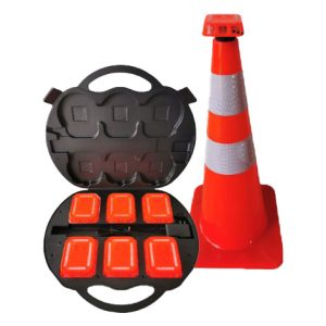 Smart Flare Warning Light Traffic Cone | Singtech Singapore