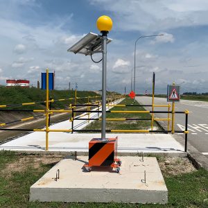 Customised Solar Zebra Crossing Light (Example)