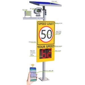 Solar Speed Display with LPR Camera